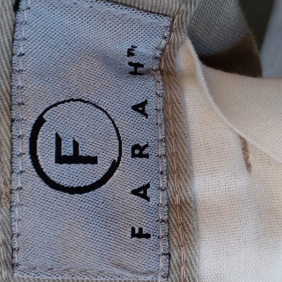 Farah  men's dress pants size 38-32 tan color - Picture 4 of 5